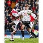 Manchester United 2004-2006 Solskjaer #20 Champions League Awaykit Nameset Printing 