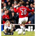 Manchester United 1999-2002 Solskjaer #20 Champions League Homekit Nameset Printing 