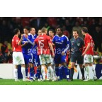 Manchester United 2007-2008 Vidic #15 Champions League Homekit Nameset Printing 