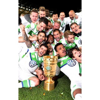 Germany Bundesliga League Cup DFB-Pokal, VW sponsor logo & 72 finale berlin 2015 Patch