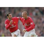 England Premier League Champion 2000-2001 Sleeve Gold Patch / Badge Manchester United Jersey