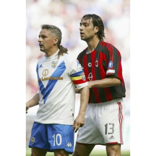 Italian League Serie A Milan - Brescia Baggio Testimonial 2004 Sleeve Soccer Patch / Badge 