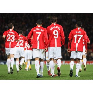 Manchester United 2007-2008 UEFA Champions League Home jersey back bar Patch