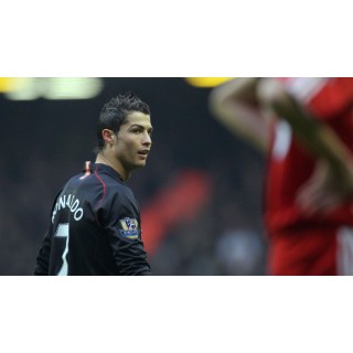 Manchester United 2007-2008 UEFA Champions League Away jersey back bar Patch