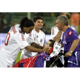 Italy AC Milan vs Fiorentina TUTI PER STEFANO BORGONOYO Soccer Patch / Badge 