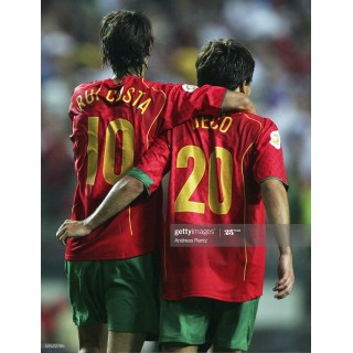 Portugal 2004 Rui Costa #10 EURO Homekit Nameset Printing