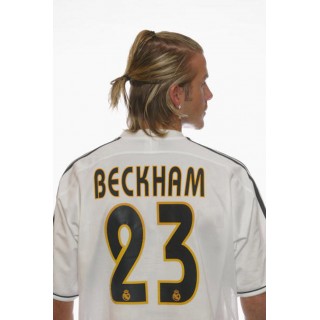 Real Madrid 2003-2005 Beckham #23 Homekit Nameset Printing 