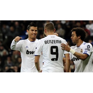 Real Madrid 2010-2011 Benzema #9 Homekit Nameset Printing