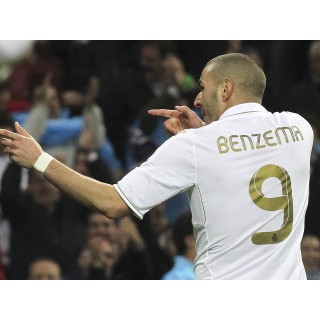Real Madrid 2011-2012 Benzema #9 Home/Awaykit Nameset Printing