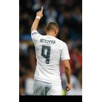 Real Madrid 2015-2016 Benzema #9 Homekit Nameset Printing