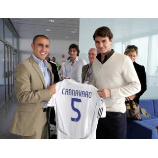 Real Madrid 2006-2007 Cannavaro #5 Homekit Nameset Printing 