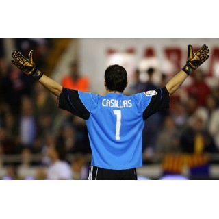Real Madrid 2006-2007 Casillas #1 Away/3rd Awaykit Nameset Printing 