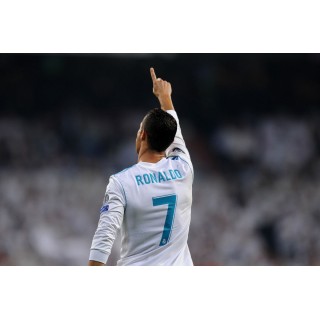 Real Madrid 2017-2018 C. Ronaldo #7 Homekit Nameset Printing