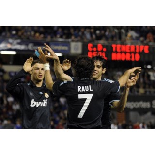 Real Madrid 2009-2010 Raul #7 Awaykit Nameset Printing 