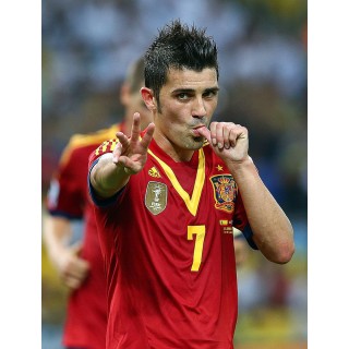 Spain 2012 David Villa #7 EURO Homekit Nameset Printing