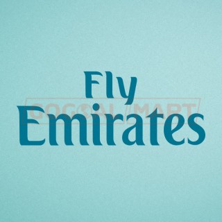 Real Madrid 2017-2018 Fly Emirate Home Soccer Sponsor