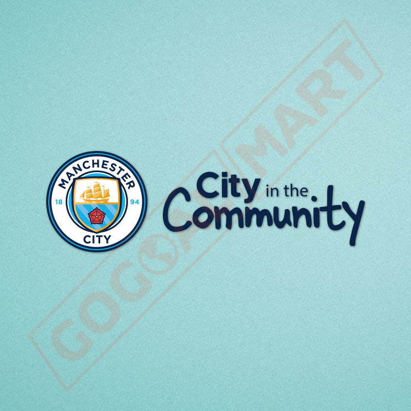 Manchester City 2022-2025 City in the Community Home/Fourthkit Soccer Sponsor